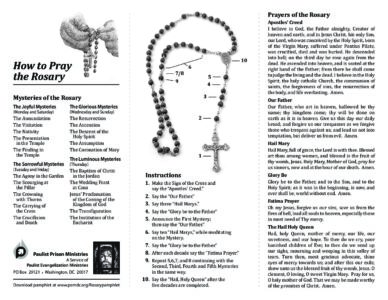 Rosary Pamphlet - Paulist Evangelization MinistriesPaulist ...
